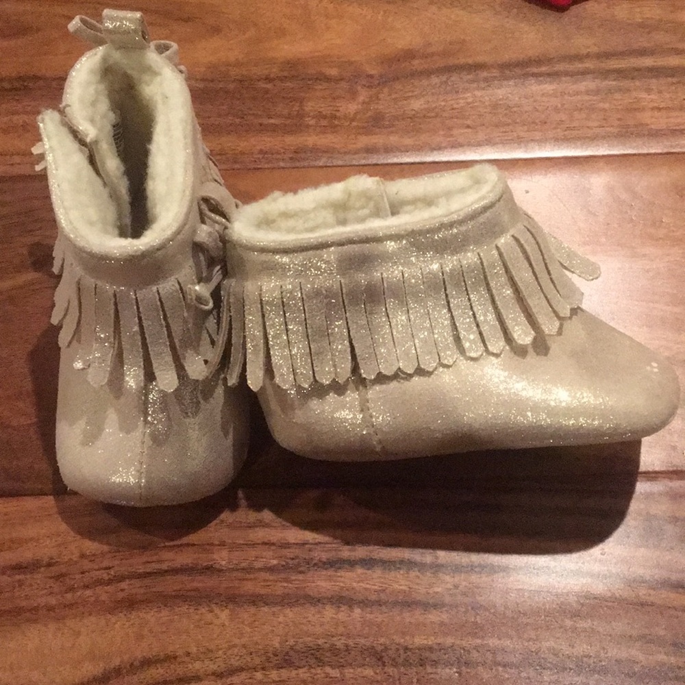 Rising Star Gold Glitter Booties 9-12 months - Picture 1 of 5